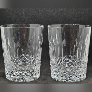 Waterford "Happy Birthday" Double Highball Glasses Set of 2